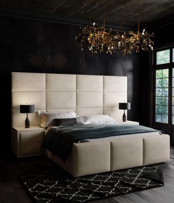 Doppelbett Bett Polster Betten Design Schlafzimmer Möbel Einrichtung 180x200cm