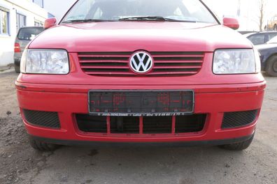 VW Polo 6N2 Stoßstange vorne Frontstoßstange Stoßfänger rot LP3G ohneGrill