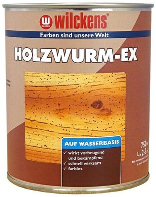 21,60 €/ l) Wilckens Holzwurm-Ex farblos, Pinsel, Schutzbrille, Handschuh