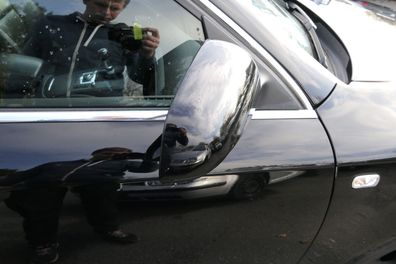 Audi A6 4F C6 Spiegel Außenspiegel rechts vorne elektrisch schwarz LY9B black