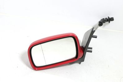 VW Polo 6N manueller manuell Spiegel Außenspiegel links mit Glas Rot LP3G 143247