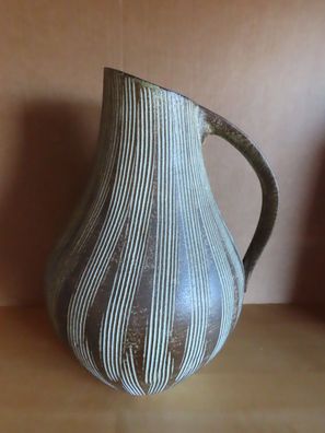 Vase Kanne Keramik braun grün ca. 29 cm Hohr 276/30 Germany