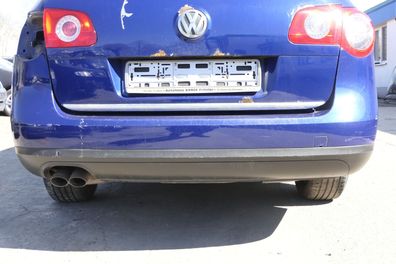 VW Passat 3C Kombi Stoßstange hinten Heckstoßstange Stoßfänger blau LC5E