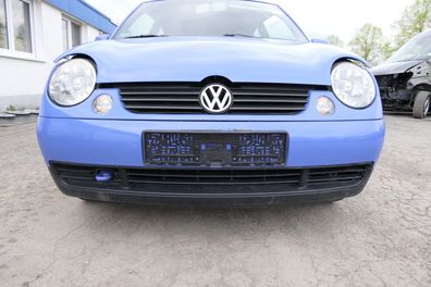 VW Lupo Stoßstange vorne Frontstoßstange Stoßfänger blau softblau LR5A vorn