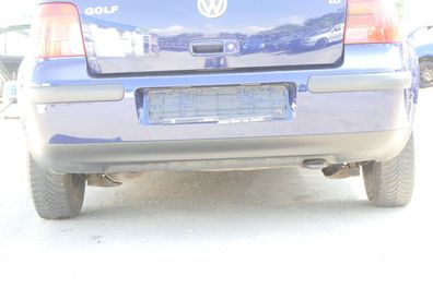 VW Golf 4 1J Limousine Stoßstange hinten Heckstoßstange Stoßfänger blau LB5N