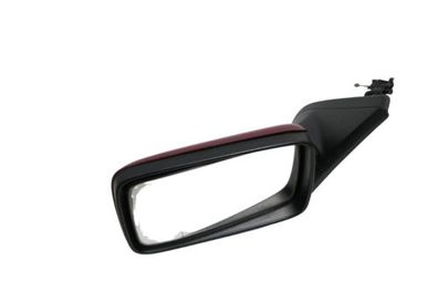 VW Golf 3 Vento mechanischer Spiegel Außenspiegel links mit Glas wein rot