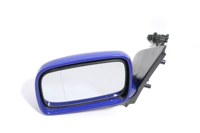 VW Polo 6N manueller manuell Spiegel Außenspiegel links hell blau & Glas