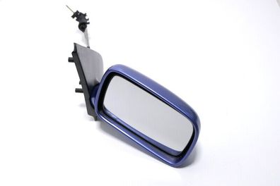 VW Polo 6N manueller manuell Spiegel Außenspiegel rechts blau LR5V Spiegel Glas