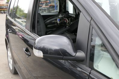 VW Touran 1T elektrischer Spiegel Außenspiegel beheizt rechts schwarz LC9Z Mänge
