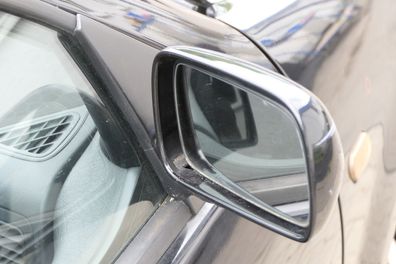 VW Polo 6N manueller manuell Spiegel Außenspiegel rechts + Glas schwarz LC9Z