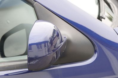 VW Polo 6N2 manueller Spiegel Außenspiegel rechts außen blau LB5N indigoblau b
