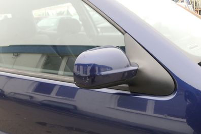 VW Polo 6N2 manueller Spiegel Außenspiegel rechts außen blau LB5N indigoblau