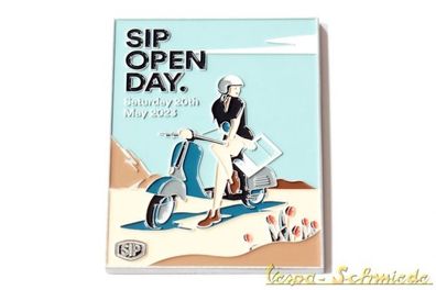 VESPA Metall-Plakette "SIP Open Day 2023" - Limitiert auf 150 Stück weltweit!