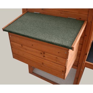 Pet Legenest für Hühnerstall 62x38x41 cm Holz Braun