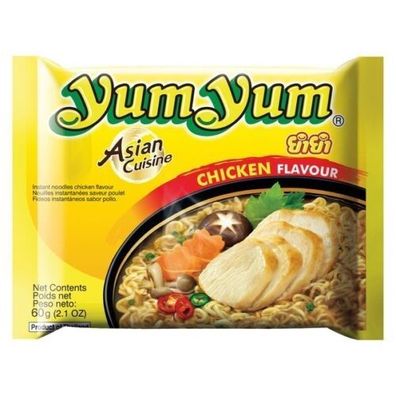 Yum Yum Asiatische Nudelsuppe Chicken Huhn Geschmack Instantnudel 6x 60g