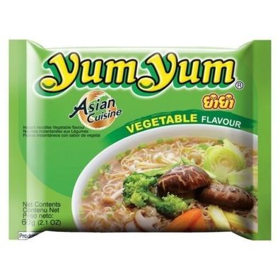 YumYum Gemüse Instant Nudelsuppen Vegetable Suppe Nudel Vegetarisch Soup 6x 60g
