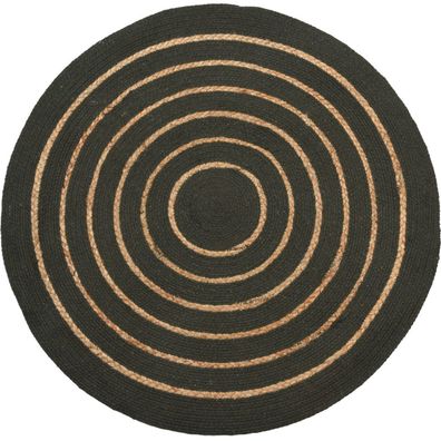Teppich rund, Baumwolle, Ø 90 cm