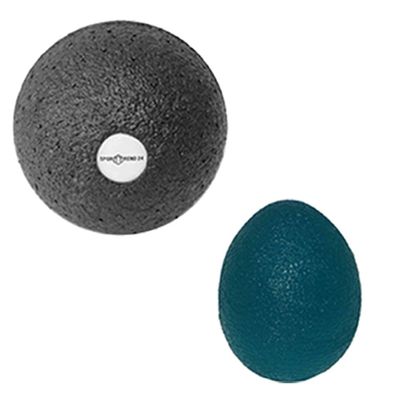 Grip Ball blau + 8cm Faszienball