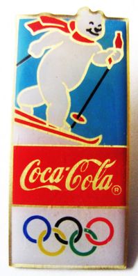 Coca Cola - Olympische Spiele - Skilanglauf - Pin 43 x 20 mm