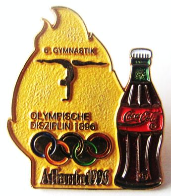 Coca Cola - Olympische Spiele - Atlanta 1996 - Gymnastik - Pin 31 x 26 mm