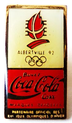 Coca Cola - Olympia Albertville 1992 - Pin 25 x 14 mm
