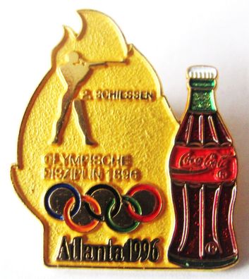 Coca Cola - Olympische Spiele - Atlanta 1996 - Schiessen - Pin 31 x 26 mm