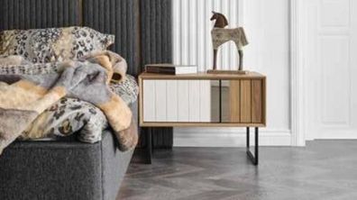Nachttisch Design Konsole Beistell Tische Schlafzimmer Holz Luxus Konsolen Neu