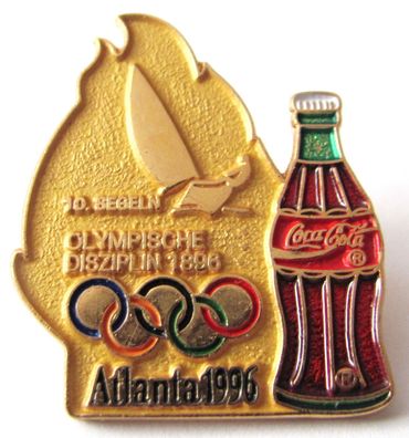 Coca Cola - Olympische Spiele - Atlanta 1996 - Segeln - Pin 31 x 26 mm