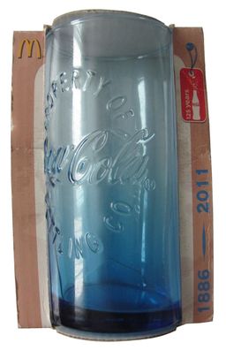 Coca Cola & Mc Donald´s ( Ausland ) - 125 Years Coca Cola - Glas Blau