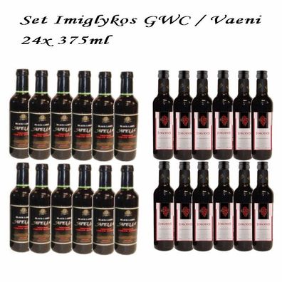 Imiglykos Rotwein lieblich 24x 375ml Set GWC Kourtaki / Vaeni Naoussa