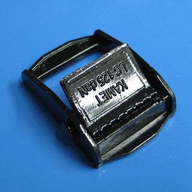 Klemmschnalle aus Metall 25mm LC 125Kg - glanzverzinkt schwarz lackiert