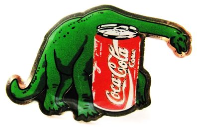 Coca Cola - Dinosaurier - Pin 32 x 20 mm