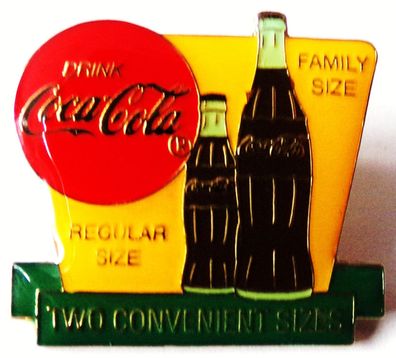 Coca Cola - Two Convenient Sizes - Pin 30 x 27 mm