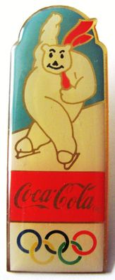 Coca Cola - Olympische Spiele - Eisschnelllauf - Pin 52 x 19 mm