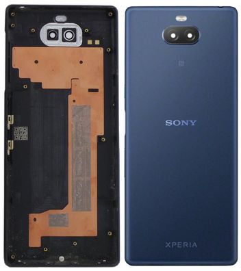 Original Sony Xperia 10 Akkudeckel Backcover Gehäuse Rückseite Blau Gut