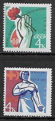 Sowjetunion postfrisch Michel-Nummer 3015-3016