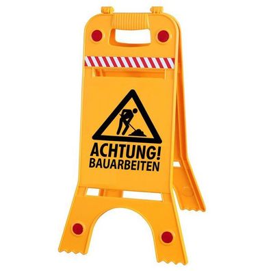 Warnaufsteller Aufsteller - Achtung! Bauarbeiten - Gr. ca. 28 x 64 cm – 308541/8