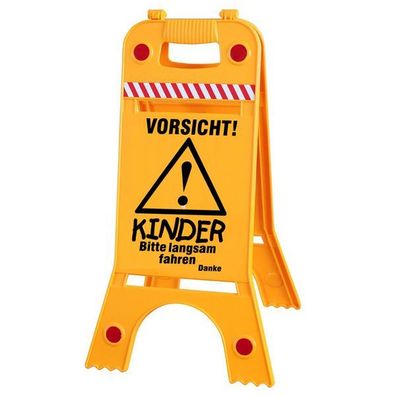 Warnaufsteller Aufsteller - Vorsicht! KINDER bitte langsam fahren - Gr. ca. 28 x 64 c