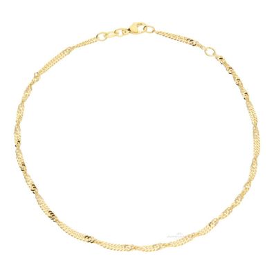 JuwelmaLux Fußkette 925/000 Sterling Silber vergoldet JL16-04-0374 - ...