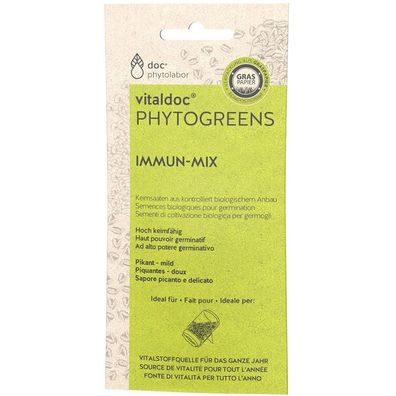 vitaldoc® Phytogreens Keimsaaten Immun Mix 50 g Bio, für Sprossenglas