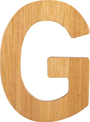 ABC Buchstaben Bambus G