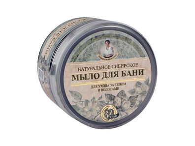Seife für Sauna und Bad Agafia natürliche sibirische schwarz Körperpflege 500 ml
