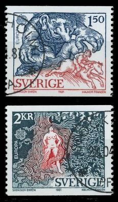 Schweden 1981 Nr 1141-1142 gestempelt X5AA0DA