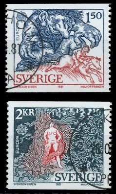 Schweden 1981 Nr 1141-1142 gestempelt X5AA0DE