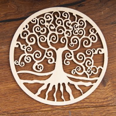 Yggdrasil aus Holz 12 cm