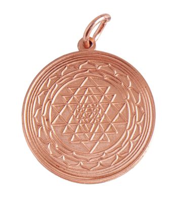 Shri Yantra aus Kupfer, ca. 30 mm