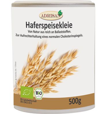 Adrisan Haferspeisekleie Bio* 500 g vegan