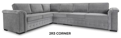 Ecksofa Eckcouch Polster Samt Couch Wohnzimmer Einrichtung Sofa Stoff