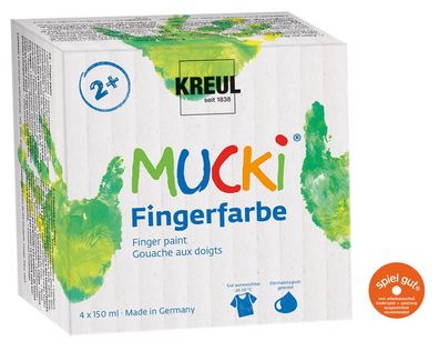 MUCKI Fingerfarben 4er Set