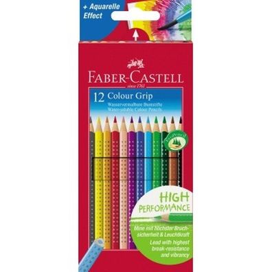 Faber-Castell Farbstift Colour GRIP 112412 farbig 12 St./ Pack.